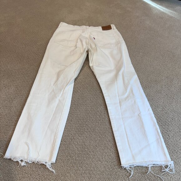 Levi’s Jeans 501 Premium White High Rise Straight Leg Boho Sz 31 #PC9-36200-0216 - Picture 13 of 16